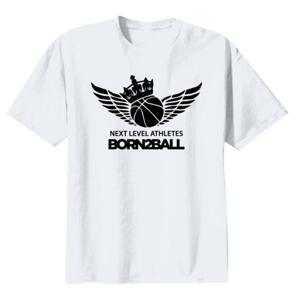 Born 2 Ball Youth White Heavy Cotton 100% Cotton T Shirt Thumbnail