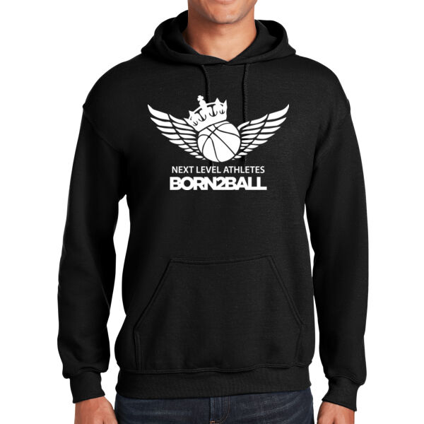 Born 2 Ball Black Heavy Blend Hooded Sweatshirt Thumbnail