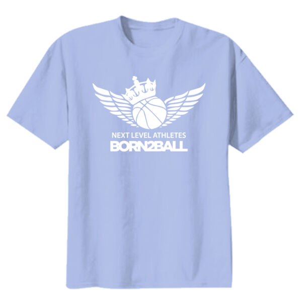 Born 2 Ball Youth C.Blue Heavy Cotton 100% Cotton T Shirt Thumbnail