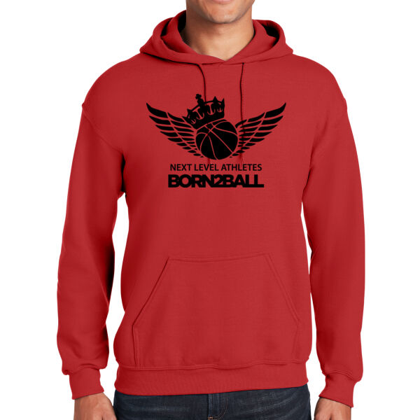 Born 2 Ball White Red Blend Hooded Sweatshirt Thumbnail